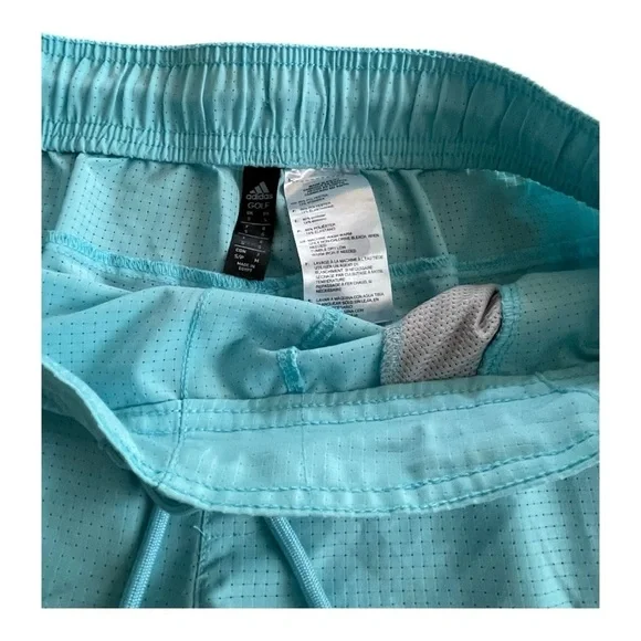 Adidas Golf Aqua Blue Shorts Size S - Picture 7 of 7